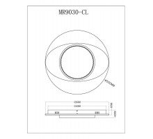 Потолочный светодиодный светильник MyFar Ceiling Orbit MR9030-CL