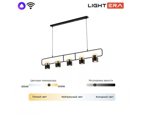 Светильник подвесной Lightera Rudolf LE114L-5B SMART Светильник подвесной Lightera Rudolf LE114L-5B SMART