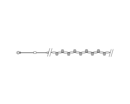 Светодиодная гирлянда Feron Линейная 230V синяя без мерцания CL08 32319 Светодиодная гирлянда Feron Линейная 230V синяя без мерцания CL08 32319