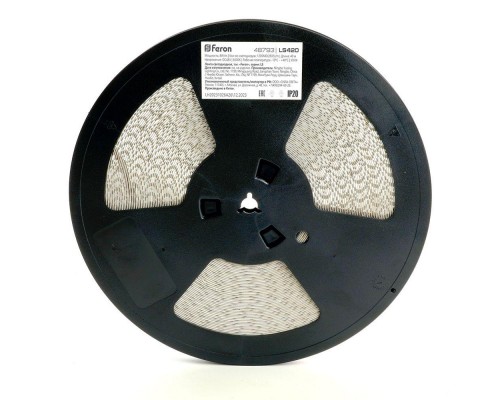 Светодиодная лента Feron 8W/m 120LED/m 2835SMD дневной белый 40M LS420 48792 Светодиодная лента Feron 8W/m 120LED/m 2835SMD дневной белый 40M LS420 48792