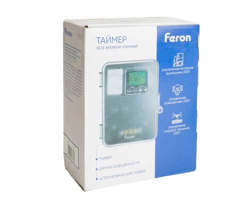 Таймер (реле времени) Feron TM100 9200W однозонный Таймер (реле времени) Feron TM100 9200W однозонный