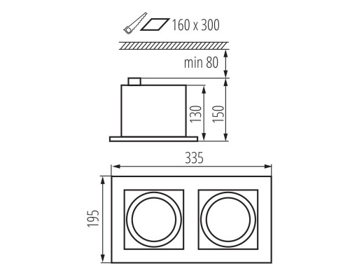 Точечный светильник Kanlux MATEO ES DLP-250-B 32932 Точечный светильник Kanlux MATEO ES DLP-250-B 32932