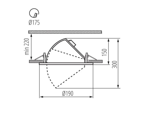 Точечный светодиодный светильник Kanlux HIMA LED 23W-NW-B 22842 Точечный светодиодный светильник Kanlux HIMA LED 23W-NW-B 22842