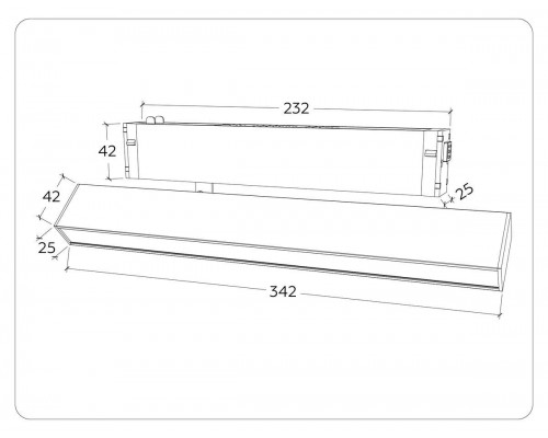 Трековый светодиодный светильник Ambrella Light Track System Magnetic 220V GL1332 Трековый светодиодный светильник Ambrella Light Track System Magnetic 220V GL1332