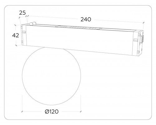 Трековый светодиодный светильник Ambrella Light Track System Magnetic 220V GL1371 Трековый светодиодный светильник Ambrella Light Track System Magnetic 220V GL1371