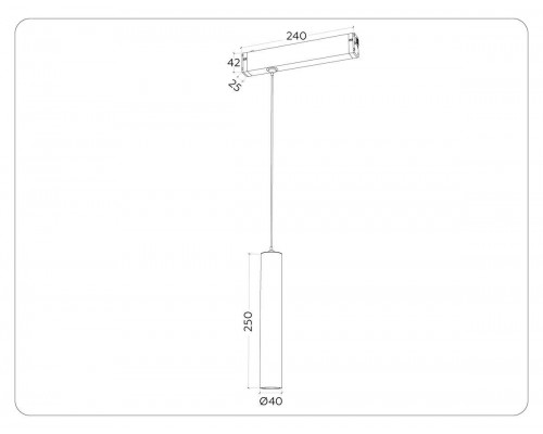 Трековый светодиодный светильник Ambrella Light Track System Magnetic 220V GL1432 Трековый светодиодный светильник Ambrella Light Track System Magnetic 220V GL1432