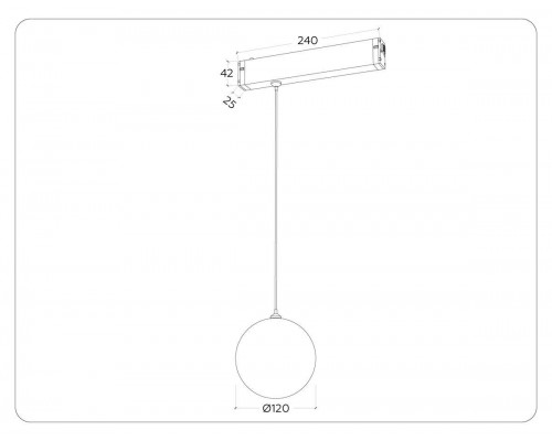 Трековый светодиодный светильник Ambrella Light Track System Magnetic 220V GL1442 Трековый светодиодный светильник Ambrella Light Track System Magnetic 220V GL1442