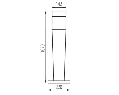 Уличный светильник Kanlux INVO OP 107-L-GR 29173 Уличный светильник Kanlux INVO OP 107-L-GR 29173