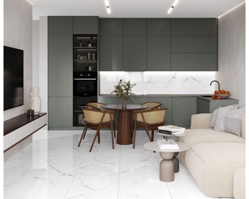 Laparet Pristine White Керамогранит белый 60x60 Полированный Laparet Pristine White Керамогранит белый 60x60 Полированный
