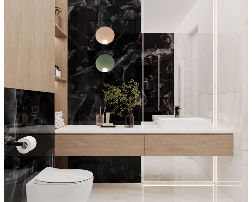 Laparet Andora Black Керамогранит чёрный 60х60 полированный Laparet Andora Black Керамогранит чёрный 60х60 полированный
