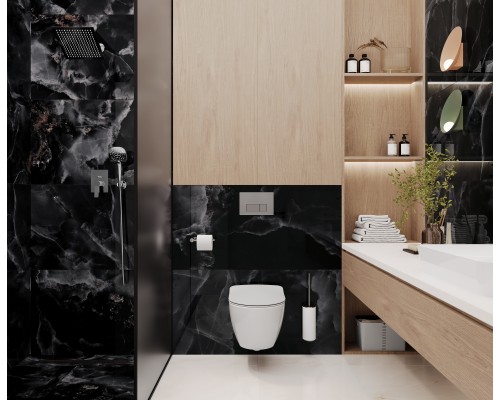 Laparet Andora Black Керамогранит чёрный 60х60 полированный Laparet Andora Black Керамогранит чёрный 60х60 полированный