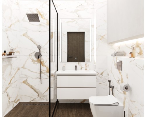 Ceradim Calacatta Superior Керамогранит белый 60х60 Полированный Ceradim Calacatta Superior Керамогранит белый 60х60 Полированный