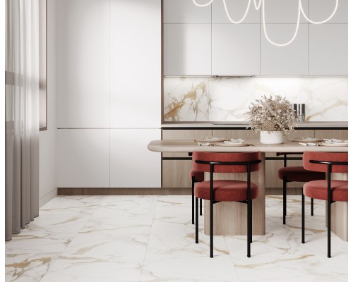 Ceradim Calacatta Superior Керамогранит белый 60х60 Полированный Ceradim Calacatta Superior Керамогранит белый 60х60 Полированный