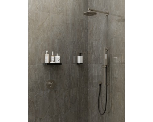 Kerama Marazzi Кантата Бордюр Багет серый светлый глянцевый BLE025 25x5,5