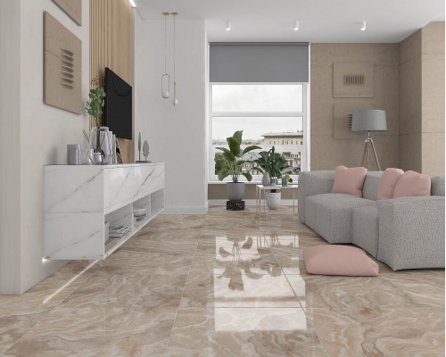 Laparet Крема Плитка настенная бежевый 25х75