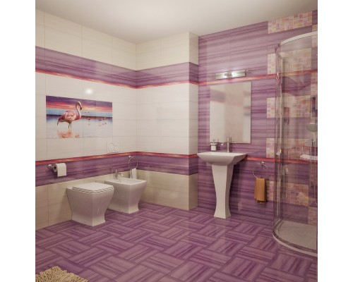 Ceramica Classic Mono lilac Бордюр 50x2 Ceramica Classic Mono lilac Бордюр 50x2