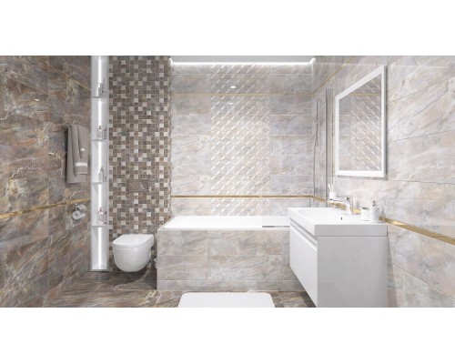 Laparet Rich Плитка настенная бежевый 25х75 Laparet Rich Плитка настенная бежевый 25х75
