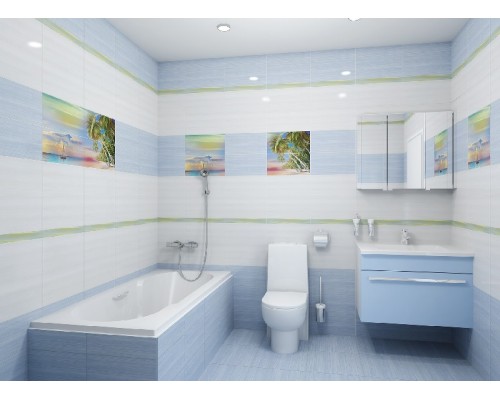 Ceramica Classic Тропикал Найт Панно P4D290 80х40 (из 4 плиток)