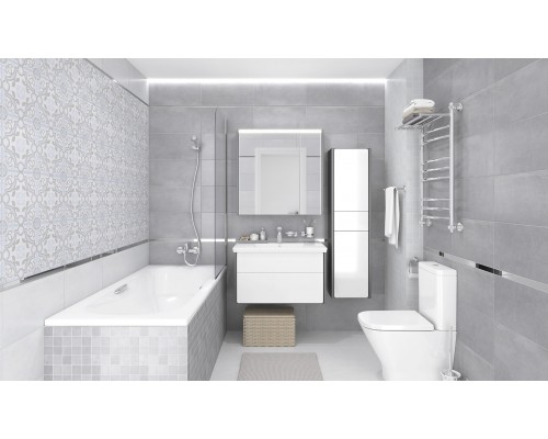 Laparet Бордюр метал. серебро глянцевое 1,6х50
