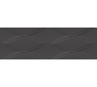 Cersanit Vegas Плитка настенная рельеф черный (VGU232) 25x75