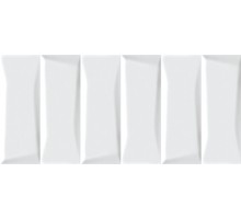 Cersanit Evolution облицовочная плитка рельеф кирпичи белый (EVG053) 20x44