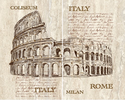 Ceramica Classic Efes coliseum Панно из 2-х плиток 50x40