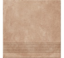 Cersanit Carpet Ступень рельеф, темно-бежевый (C-CP4A156D) 29,8х29,8