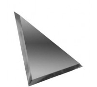 ДСТ Треугольная зеркальная графитовая плитка с фацетом 10мм ТЗГ1-01 - 180х180 мм/10шт