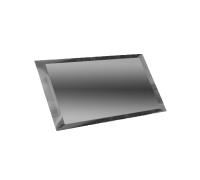 ДСТ Прямоугольная зеркальная графитовая плитка с фацетом 10мм ПЗГ1-02 - 480х120 мм/10шт
