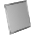 ДСТ Квадратная зеркальная серебряная плитка с фацетом 10мм КЗС1-04 - 300х300 мм/10шт
