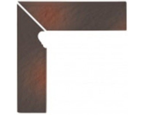 Opoczno Shadow brown cokol schodowy 3-d LEWY 30x8 10шт