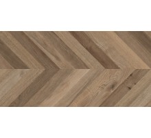Laparet Wood Lux Walnut Chevron M Керамогранит коричневый 60х120 матовый карвинг