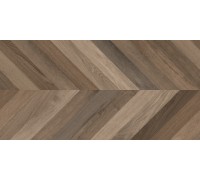 Laparet Wood Latina Brown Chevron M Керамогранит коричневый 60х120 матовый карвинг