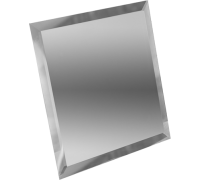 ДСТ Квадратная зеркальная серебряная плитка с фацетом КЗС1-15 15х15