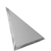 ДСТ Треугольная зеркальная серебряная плитка с фацетом 10мм ТЗС1-04 - 300х300 мм/10шт