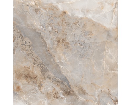 Ceradim Onyx Magic Brown Керамогранит серо-коричневый 60х60 Полированный