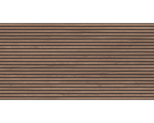 Laparet Wood Canarium Wenge Stripes Керамогранит коричневый 60х120 матовый карвинг