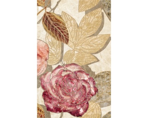 Ceramica Classic Illyria flowers-2 Плитка настенная 25x40 Т