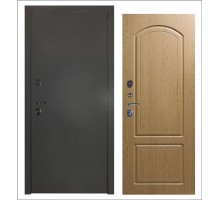 Входная дверь Эталон 3к алюминий панель К1 Дуб тёмный Заводские двери