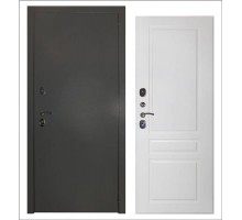 Входная дверь Эталон 3к алюминий панель Стокгольм Эмаль белая Заводские двери