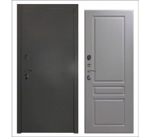 Входная дверь Эталон 3к алюминий панель Стокгольм Эмаль светло-серая Заводские двери