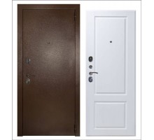 Входная дверь Эталон 3к медь панель Доррен Эмаль белая Заводские двери