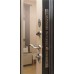 Входная дверь Италия Венге панель Большое Зеркало Софт белый с Фацетом Заводские двери