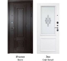 Входная дверь Италия венге Эво софт белый Заводские двери