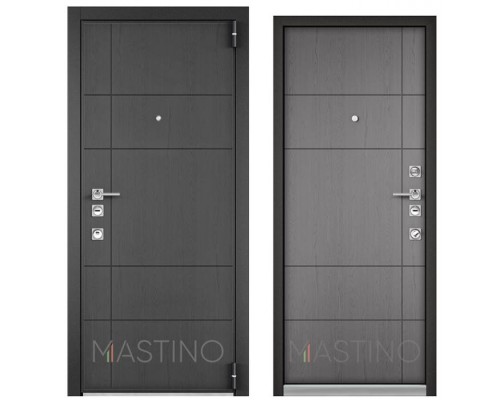 MASTINO Металлическая дверь Mastino FORTE Конструктор Синхропоры графит -114 Синхропоры титан -114