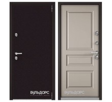 Бульдорс Металлическая дверь ТЕРМО-3 Горячий шоколад 8019/Кремовый ликер ТD-2.3