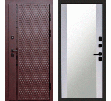 Termodoor Входная дверь Simple Шоколад Зеркало белый софт