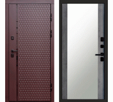 Termodoor Входная дверь Simple Шоколад Зеркало бетон темный