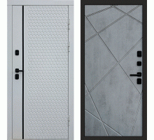 Termodoor Входная дверь Simple White Лучи бетон темный