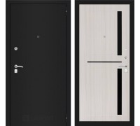 Labirint Doors Входная дверь Classic шагрень черная 02 - Сандал белый